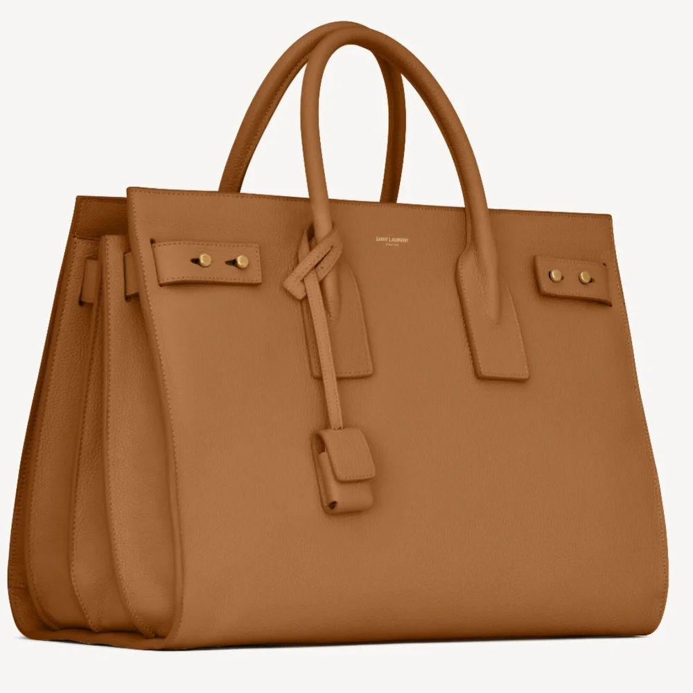 Saint Laurent Sac de Jour - Medium in Supple Grained Leather (Cinnamon) - Picture 2 of 9
